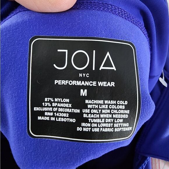 JOIA performance wear full zip  blue stretch UV protection moisture wicking new - Picture 9 of 12